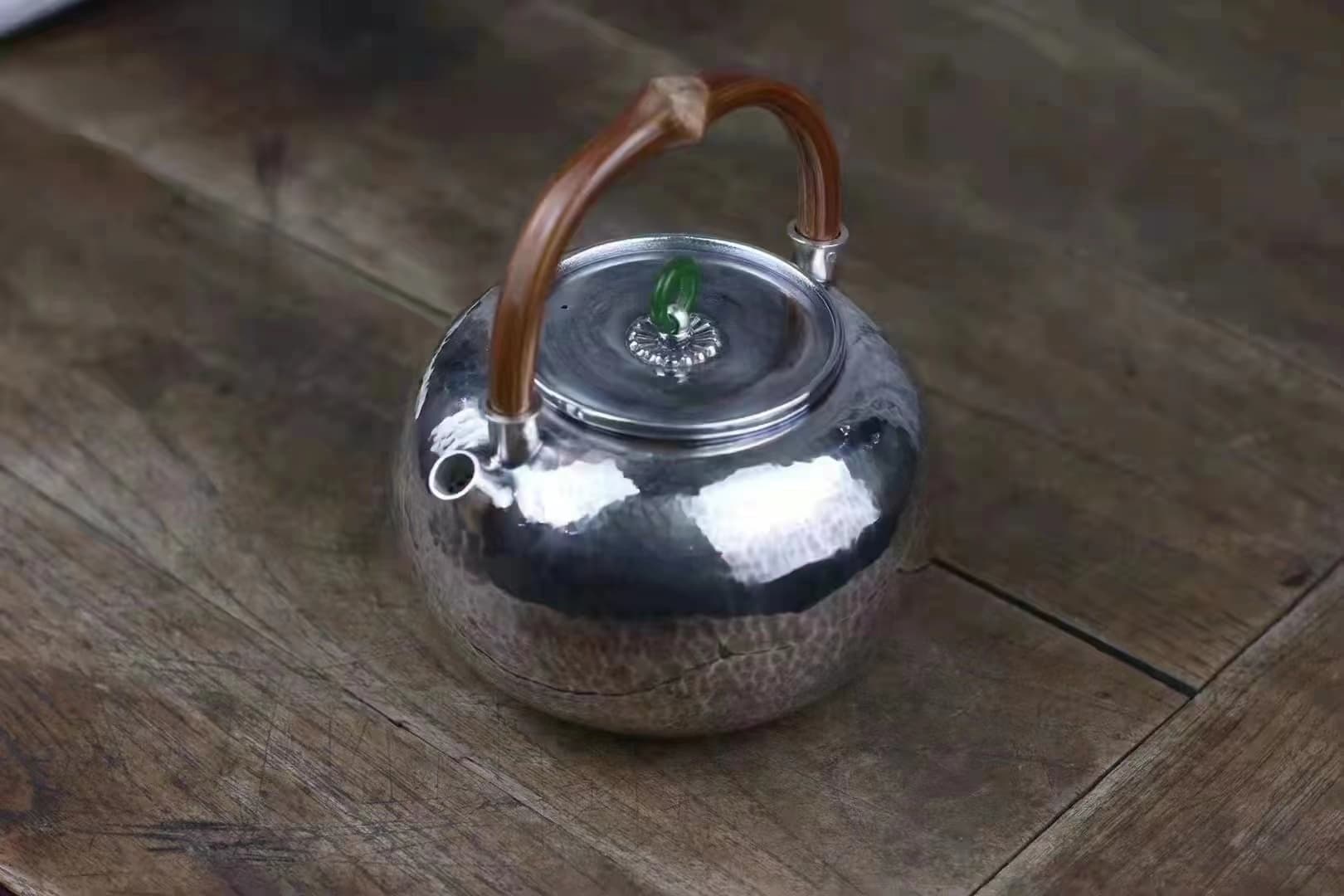 金刚藤提梁小急须银壶