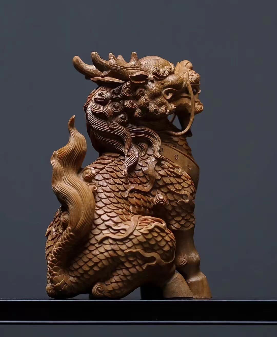 檀香麒麟瑞兽