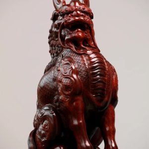 小叶紫檀麒麟艺术品