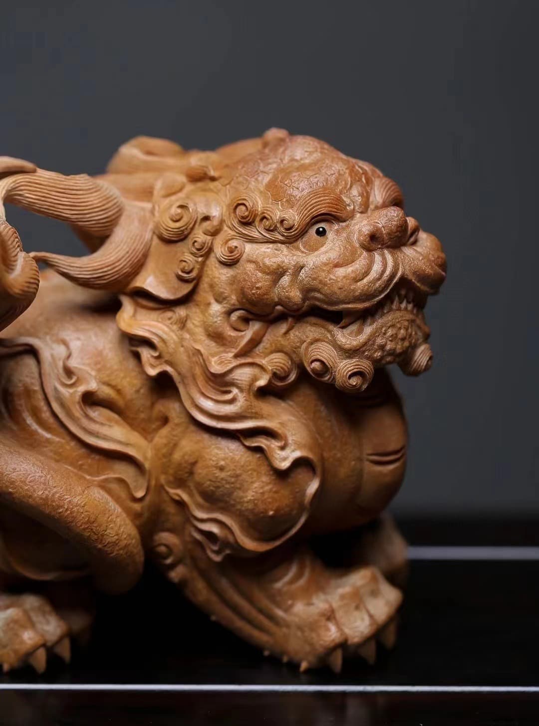 老山檀香小瑞兽摆件