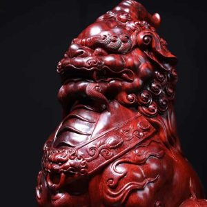 印度小叶紫檀精工瑞兽