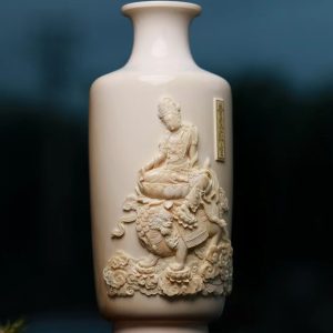 猛犸象牙文殊菩萨寿瓶