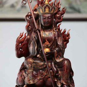 印度小叶紫檀地藏王菩萨像